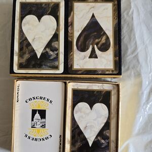 Congress Playing Cards Set with Artistic Design Like New 2 Decks